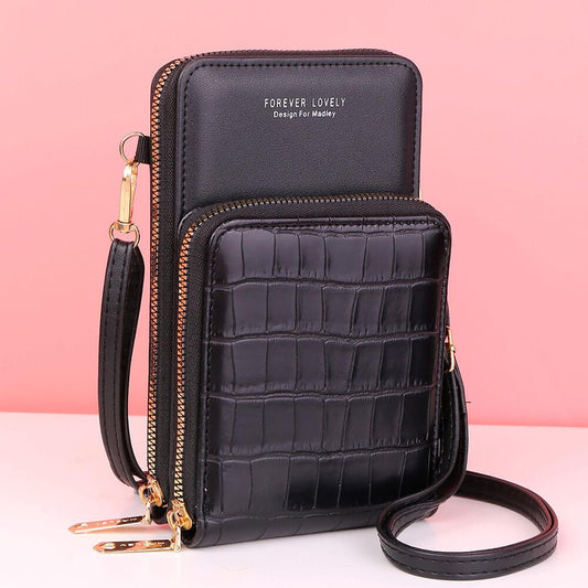 Minor Fault - Classic Crocodile Textured Crossbody Bag